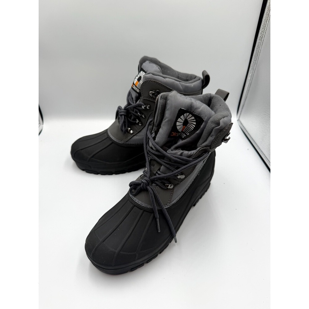 Akademiks Snow-01 A-2847 Mens US 9 Gray Ankle Lace Up Waterproof Winter Boot